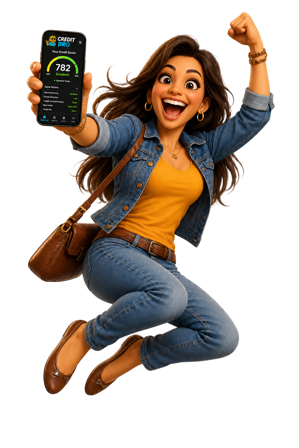 Jumping for joy over credit progress